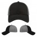USA-made 6L Black-Light Gray Chino baseball cap, virtual view, manufactured in Newark NJ