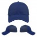 USA-made 6L Royal Blue Chino baseball cap, virtual view, manufactured in Newark NJ