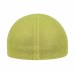 USA-made 6S Black-Safety Green Chino baseball cap, back view, manufactured in Newark NJ