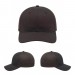 USA-made 6S Dark Gray Chino baseball cap, virtual view, manufactured in Newark NJ