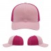 USA-made 6S Pink Chino baseball cap, virtual view, manufactured in Newark NJ