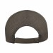 USA-made 6S Dark Gray Chino baseball cap, back view, manufactured in Newark NJ