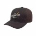 USA-made 6S Dark Gray Chino baseball cap, decorated view, manufactured in Newark NJ