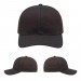 USA-made 6S Dark Gray Chino baseball cap, virtual view, manufactured in Newark NJ