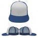 White-Navy Meshback Snapback Lowstyle VIRTUAL Image