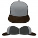 Light Gray-Black Meshback Velcro Dad Cap VIRTUAL Image