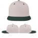 USA Made Putty-Hunter Green Flat Brim High Crown Cap