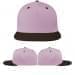 USA Made Pink-Black Flat Brim High Crown Cap