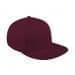 Burgundy Flat Brim High Crown