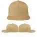 USA Made Khaki Flat Brim High Crown Cap