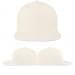 USA Made White Flat Brim High Crown Cap