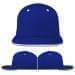 USA Made Royal Blue-White Flat Brim High Crown Cap