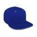 Royal Blue Flat Brim High Crown-Light Gray Sandwich, Eyelets