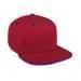 Red Flat Brim High Crown-Royal Blue Sandwich, Eyelets