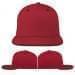 USA Made Red-Black Flat Brim High Crown Cap