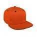 Orange Flat Brim High Crown-Black Sandwich, Eyelets