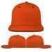 USA Made Orange-Black Flat Brim High Crown Cap