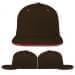 USA Made Black-Red Flat Brim High Crown Cap