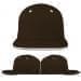 USA Made Black-White Flat Brim High Crown Cap