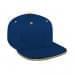 Navy Flat Brim High Crown-Athletic Gold Sandwich, Eyelets