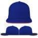 Royal Blue-Red Organic Slide Buckle Flat Brim, Virtual Image