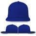 Royal Blue-White Twill Slide Buckle Flat Brim, Virtual Image