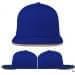 Royal Blue-Athletic Gold Brushed Slide Buckle Flat Brim, Virtual Image