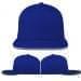 Royal Blue-Light Gray Pro Knit Self Strap Flat Brim, Virtual Image
