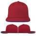 Red-Royal Blue Canvas Slide Buckle Flat Brim, Virtual Image