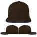 Black-Royal Blue Wool Leather Flat Brim, Virtual Image