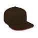 Black-Red Twill Snapback Flat Brim