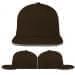 Black-Light Gray Twill Leather Flat Brim, Virtual Image