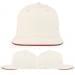 White-Red Wool Velcro Flat Brim, Virtual Image