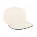 White-Hunter Green Ripstop Velcro Flat Brim