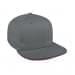 Light Gray-Burgundy Pro Knit Leather Flat Brim