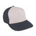 Putty Flat Brim High Crown-Dark Gray Back Half, Visor