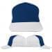 USA Made Navy-White Flat Brim High Crown Cap