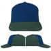 USA Made Navy-Hunter Green Flat Brim High Crown Cap