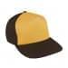 Athletic Gold Flat Brim High Crown-Black Back Half, Visor