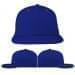 USA Made Royal Blue-Red Flat Brim High Crown Cap