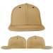 USA Made Khaki-Black Flat Brim High Crown Cap