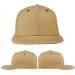 USA Made Khaki-Navy Flat Brim High Crown Cap