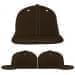 USA Made Black-Putty Flat Brim High Crown Cap