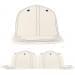 USA Made White-Royal Blue Flat Brim High Crown Cap