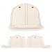 USA Made White-Red Flat Brim High Crown Cap