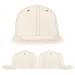 USA Made White-Khaki Flat Brim High Crown Cap