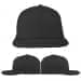 USA Made Dark Gray-Black Flat Brim High Crown Cap