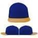 USA Made Royal Blue-Athletic Gold Flat Brim High Crown Cap