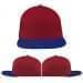 USA Made Red-Royal Blue Flat Brim High Crown Cap