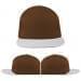 USA Made Brown-White Flat Brim High Crown Cap